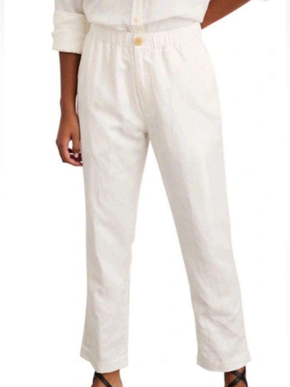 Alex Mill The Non Suit Pull On Pants Linen Tencel Cotton Sz XS